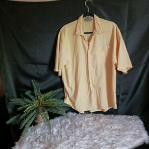 Vintage LeTigre short sleeve button down shirt sz lg